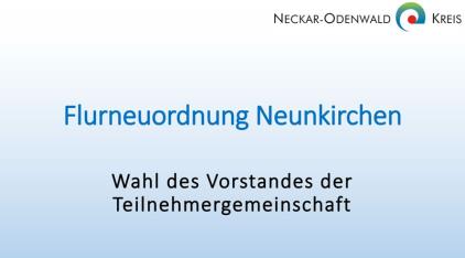 Deckblatt Präsentation Wahl des Vorstandes der Teilnehmergemeinschaft