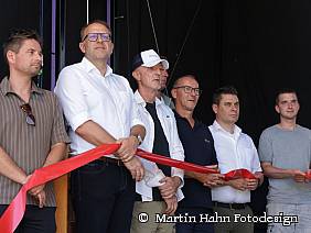 Symbolische Übergabe des Nahwärmenetzes - Beteiligte
