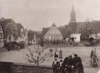 Alte Ansicht der Hauptstraße in Neunkirchen