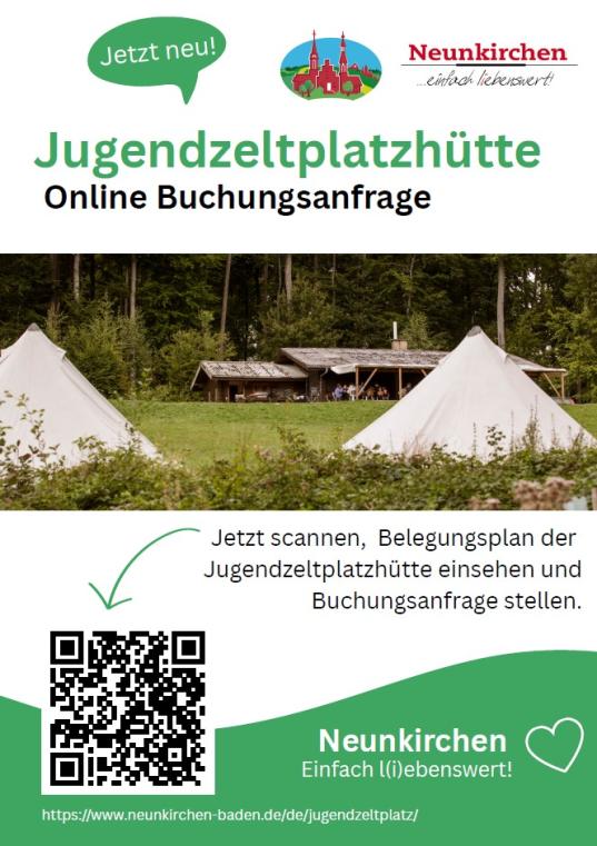 Jugendzeltplatz Belegungsplan QR Code